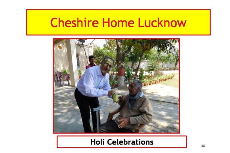 Cheshire Homes Lucknow presentation at National Council AGM at Bangalore on 24 Feb 2018