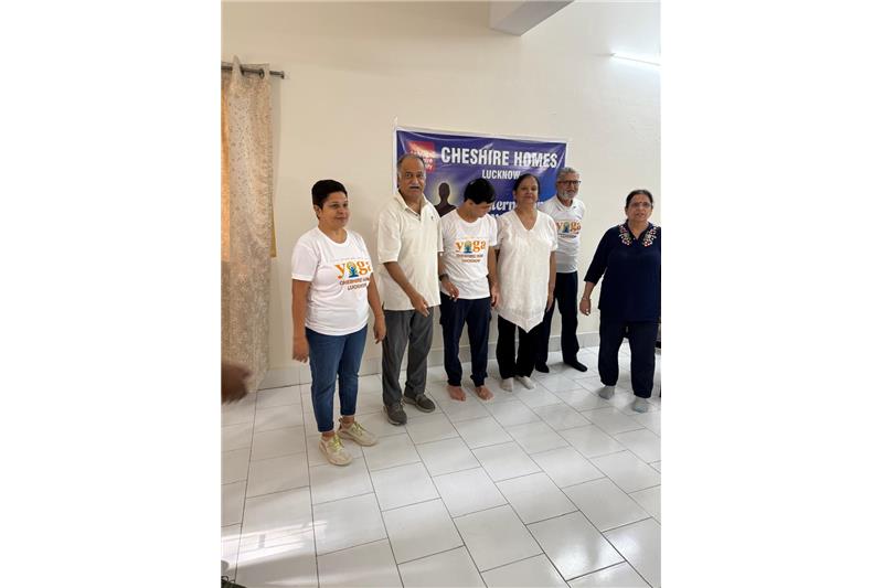 Yoga Day Celebration at Cheshire Home Lucknow on 21 Jun 25