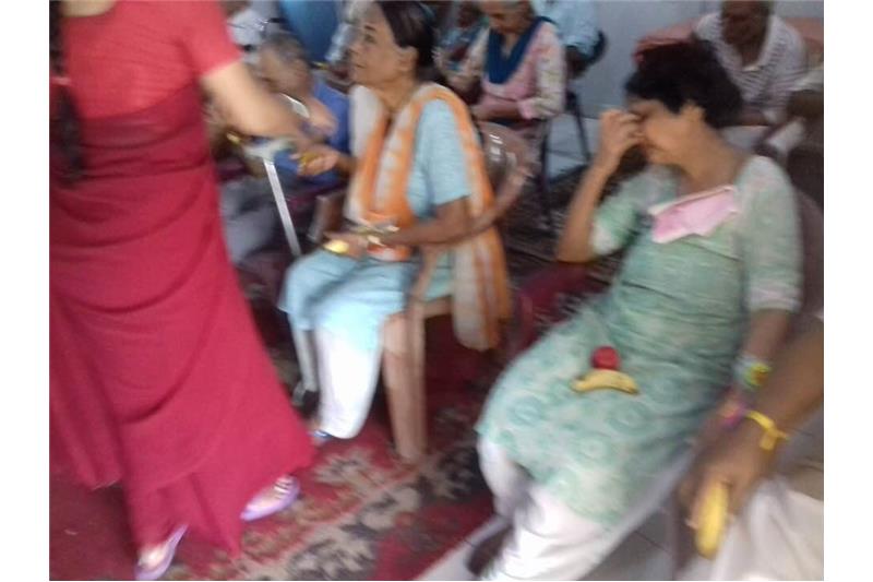 Children from DPS Eldeco visited the Cheshire Home today to celebrate Rakhi 