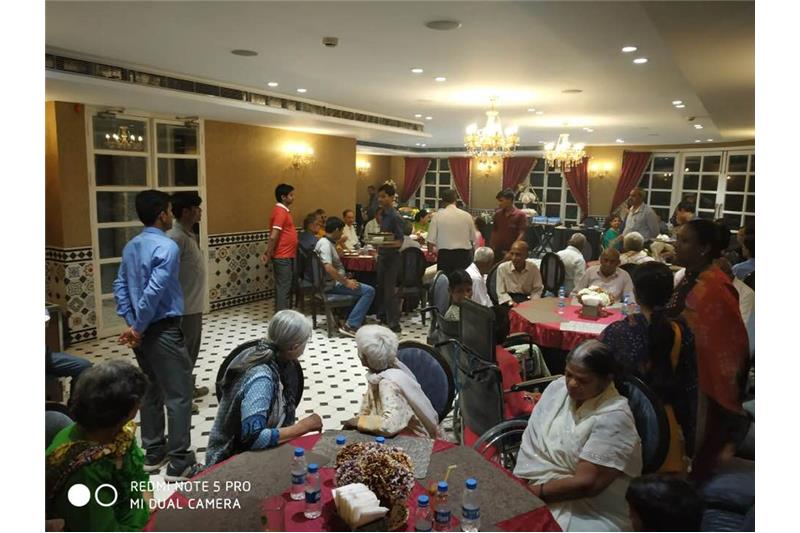 Mr and Mrs Sudhir Halwasiya hosted the Residents of Cheshire Home at Cappuccino Blast 11 April 