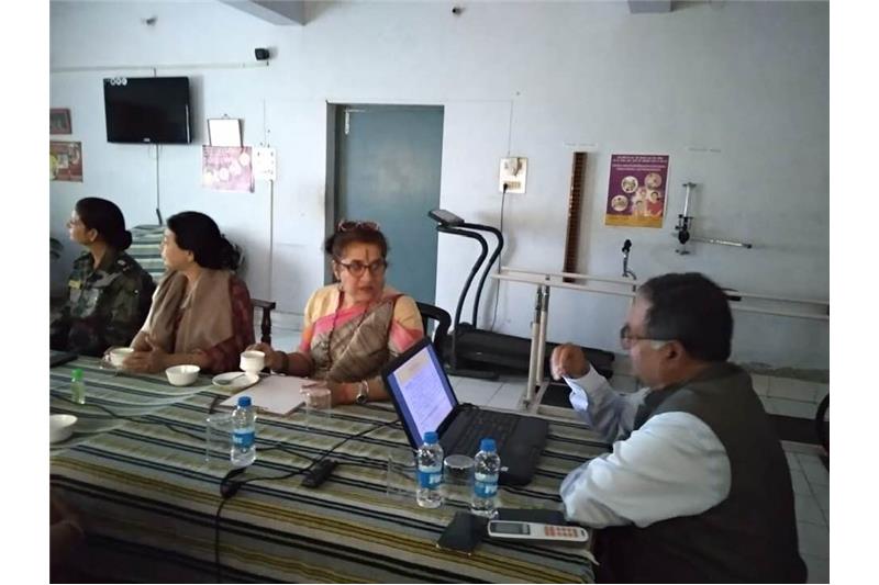  Visit by Mrs Nita Ganguli wife of Lt Gen M Ganguli DG Medical Services