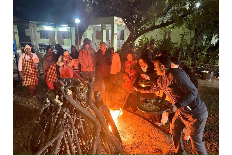 Lohri Celebration on 13.01.2024 at Cheshire homes lucknow