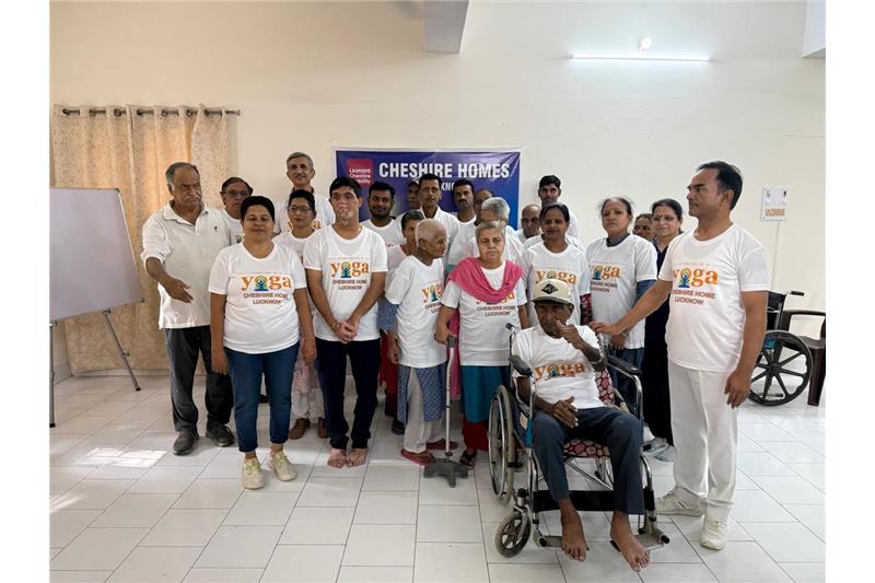Yoga Day Celebration at Cheshire Home Lucknow on 21 Jun 25