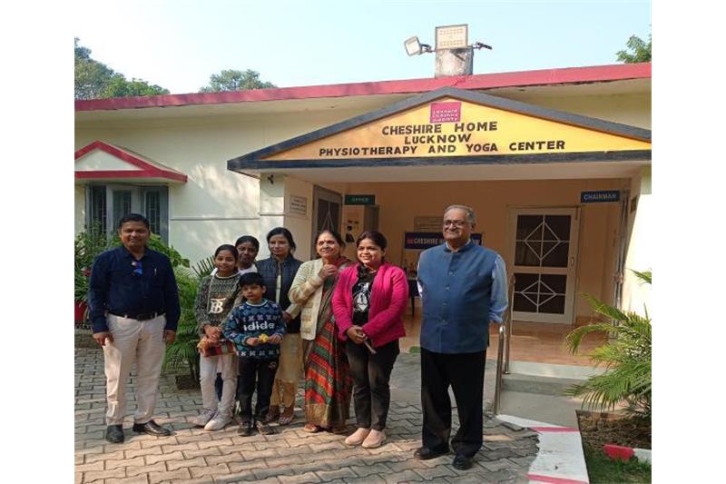 Mr Vishal Sonkar, SDO irrigation Deptt and Ms Akanksha Awasthi , YouTuber Lucknow visited the Cheshire Home Lucknow on 10.12.2023