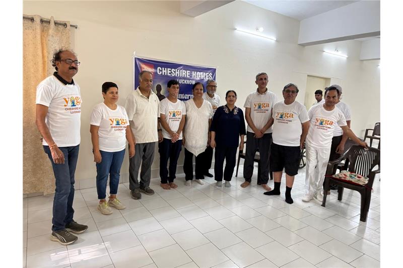 Yoga Day Celebration at Cheshire Home Lucknow on 21 Jun 25
