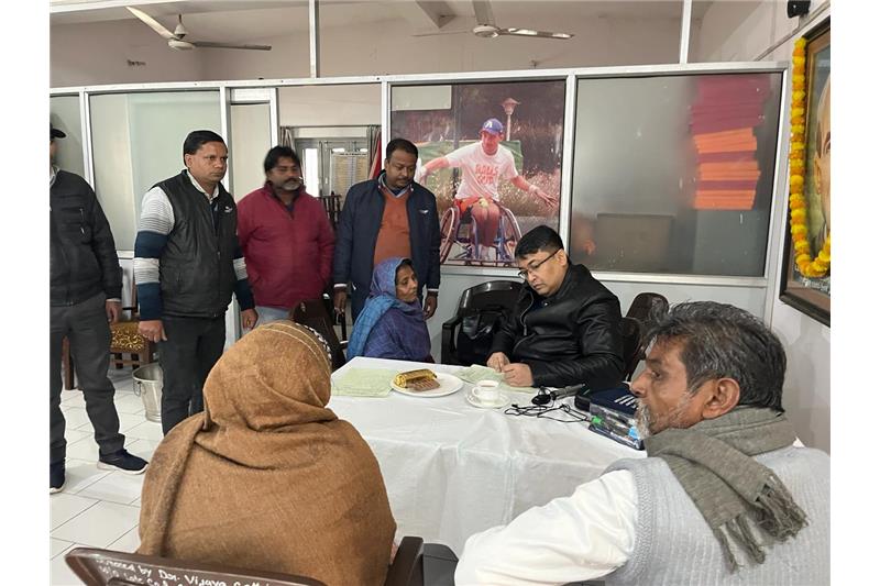 04.01.2024 - Eye Camp was organized by Mansarowar Eye Hospital Lucknow at Cheshire home 