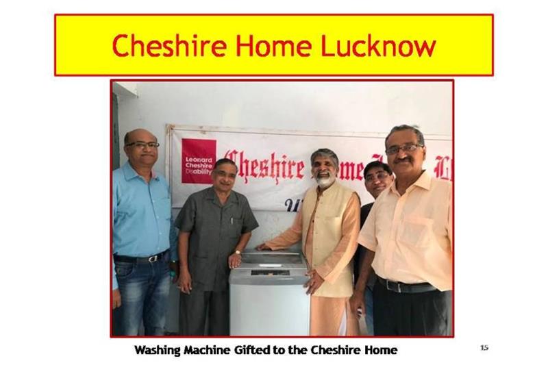 Cheshire Homes Lucknow presentation at National Council AGM at Bangalore on 24 Feb 2018