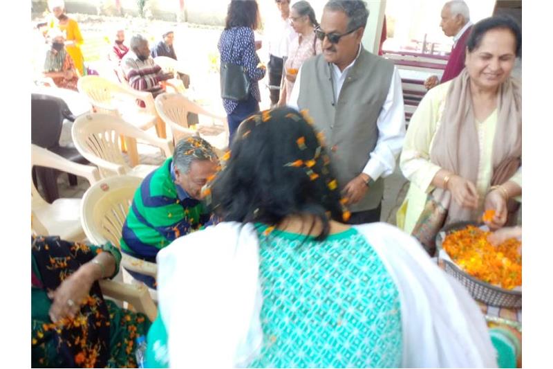 50 Years of Blissful married life celebrated at Cheshire Home by Mr Anil ;el and Ms Tara ;el  8 March 2020