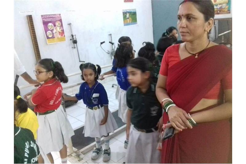 Children from DPS Eldeco visited the Cheshire Home today to celebrate Rakhi 