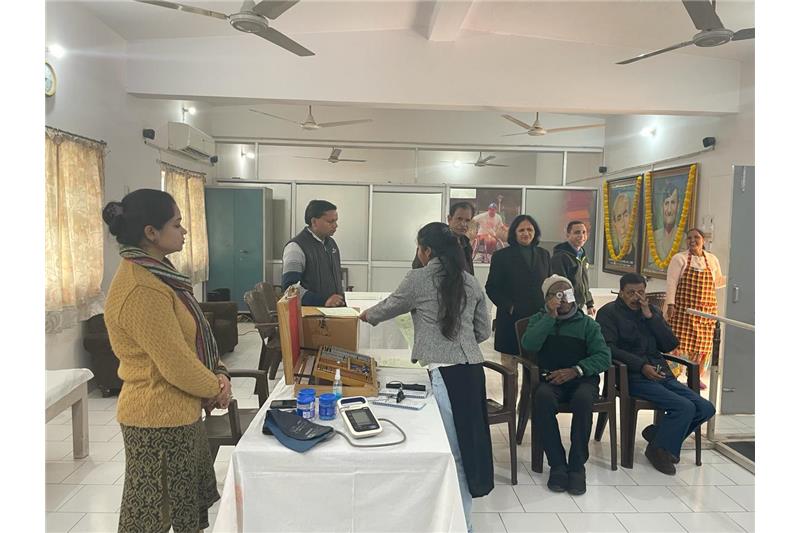 04.01.2024 - Eye Camp was organized by Mansarowar Eye Hospital Lucknow at Cheshire home 