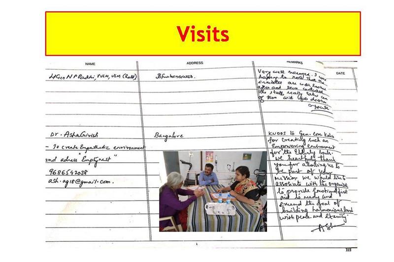 Presentation to Mrs Nita Ganguli at Cheshire Home on 15 March 2019