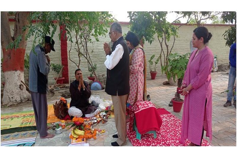 Bhomi Poojan for Construction of Prayer Room - 17 Feb 2023