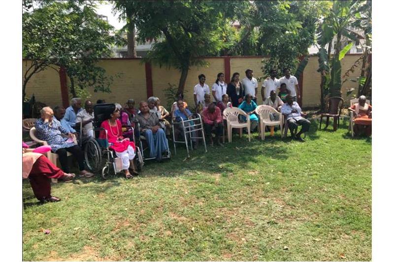 Babu Banarsi Das University Students visited the Cheshire Home Lucknow to celebrate the Birthday of Late Dr Akhilesh Das Gupta
