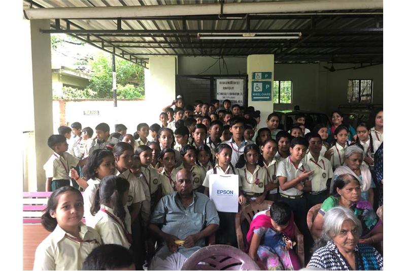 Hosting small loveable Children from SKD Academy Lucknow at the Cheshire Home 14 Sep 2019