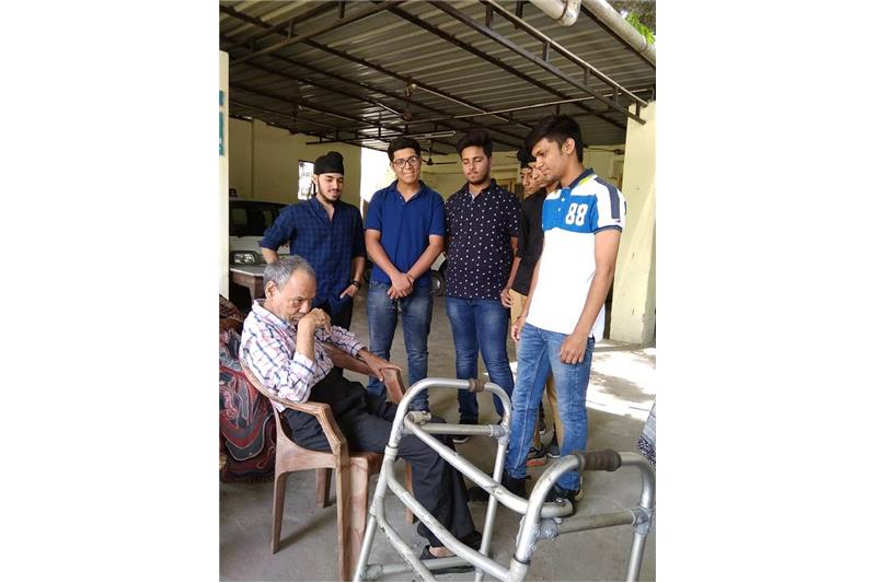 Ms Anushka Srivastava and 12 Students from CMS KANPUR road visited Cheshire Home 7 May 2019