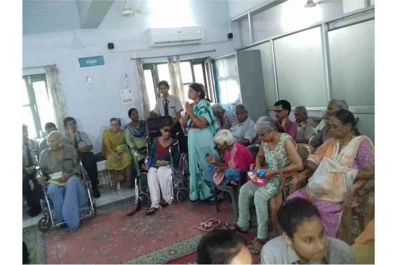 Children from Manipal Public School  visited the Cheshire Home 