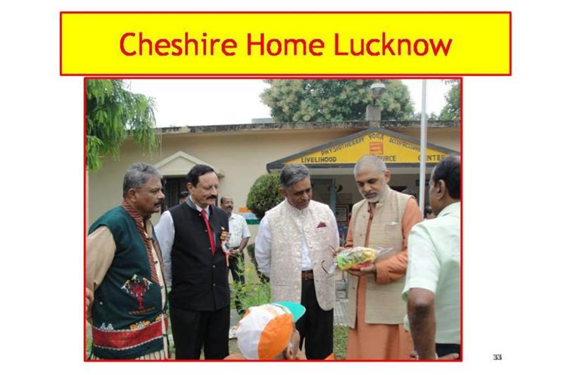 Cheshire Homes Lucknow presentation at National Council AGM at Bangalore on 24 Feb 2018