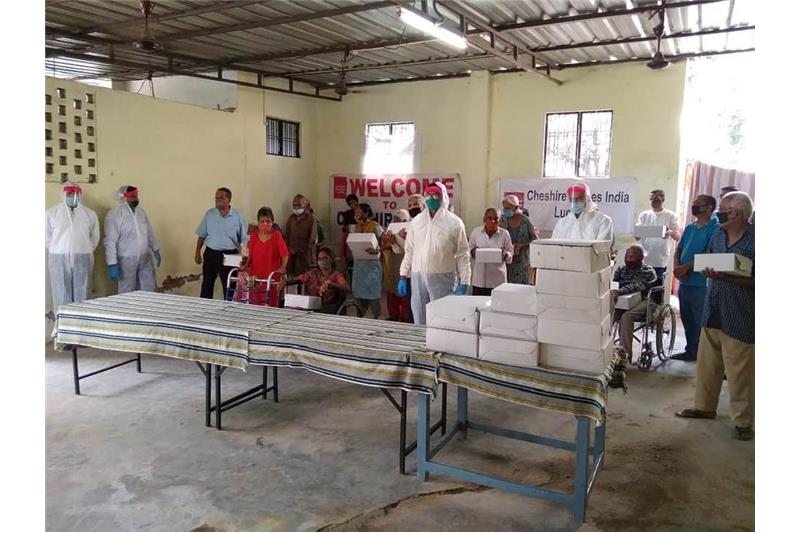 Food packets distributed by Mr Yusuf from Taj Hotel