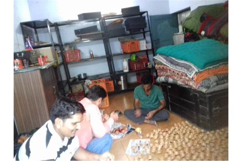 Lunch sponsored by Vivanta by Taj Mr Vikas Yadav at Cheshire Home Lucknow.