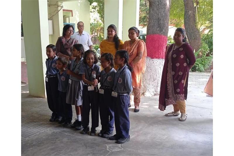 staff of Alln House School, Sector 6 Vrindavan Lucknow has visited at Cheshire Home on 14.10.2023