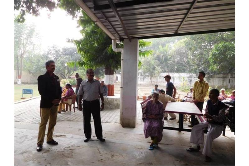 General Anil Bhalla and Colonel Ajay Ramakrishnan visited the Cheshire Home Lucknow