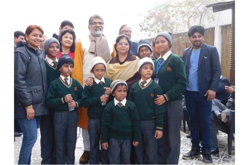 Celebrating Christmas with residents at Clarks Awadh.