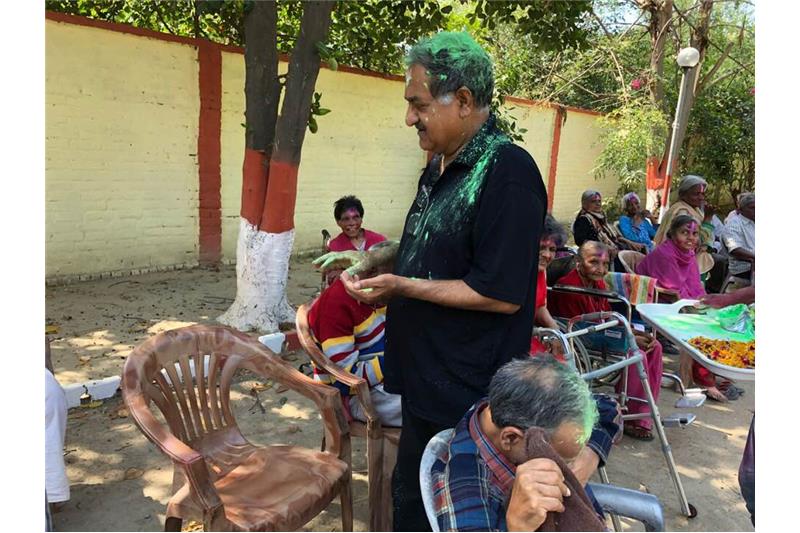 Holi with the Cheshire Home residents 21 March 2019