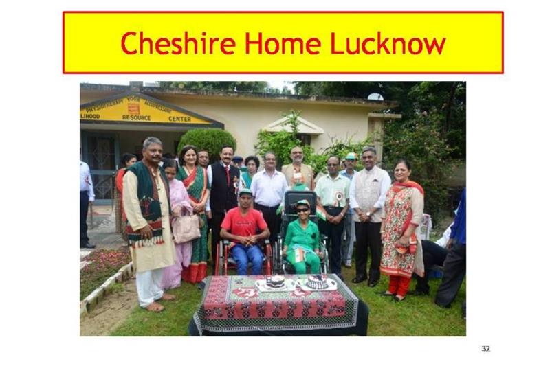 Cheshire Homes Lucknow presentation at National Council AGM at Bangalore on 24 Feb 2018