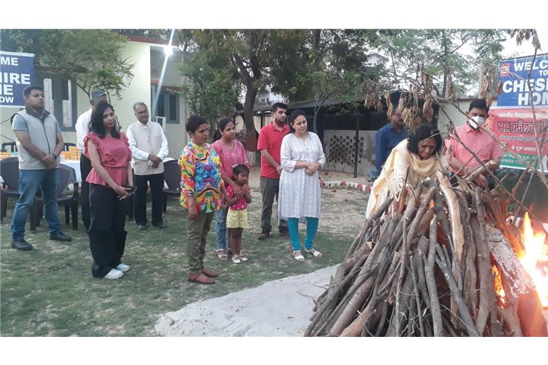 Celebrated Holi festival 2022 at Cheshire home