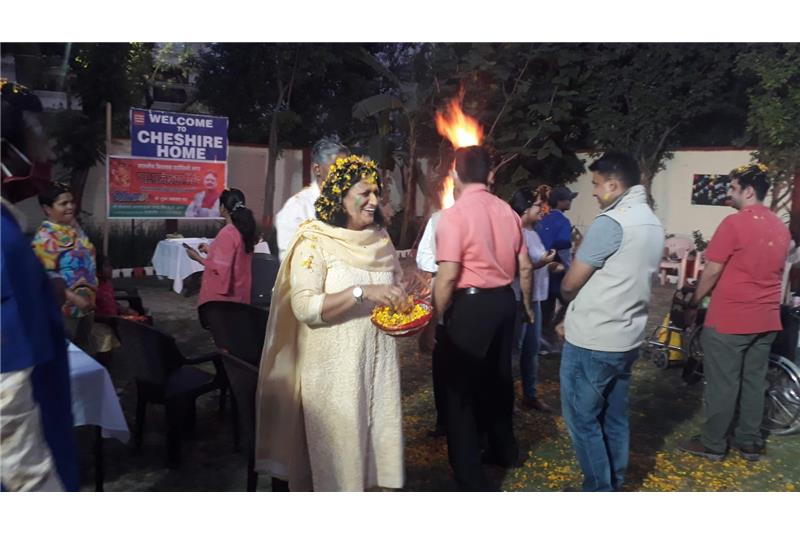 Celebrated Holi festival 2022 at Cheshire home