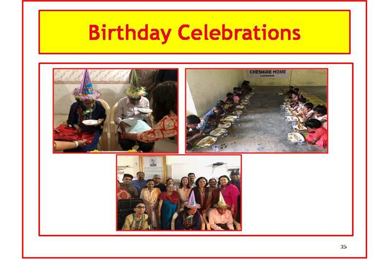 Presentation to Mrs Nita Ganguli at Cheshire Home on 15 March 2019