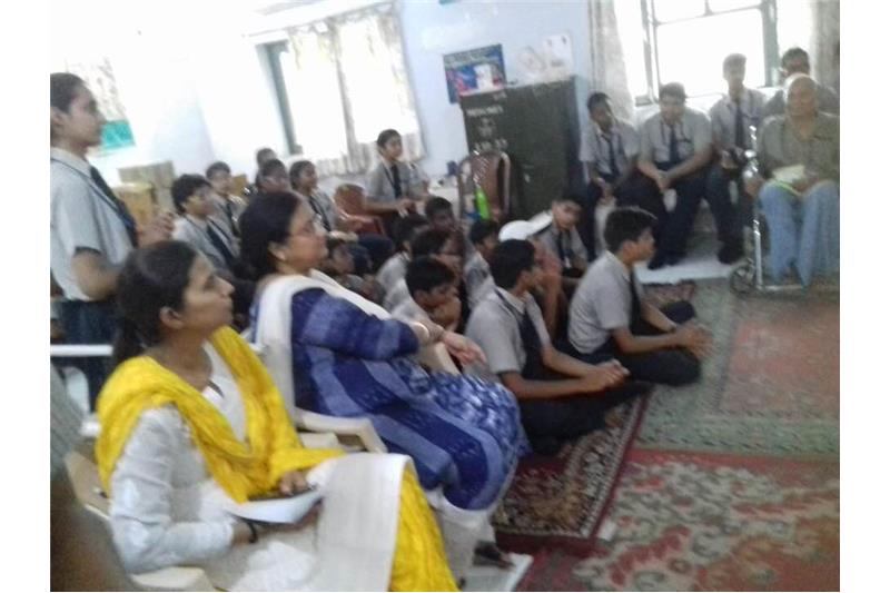 Children from Manipal Public School  visited the Cheshire Home 