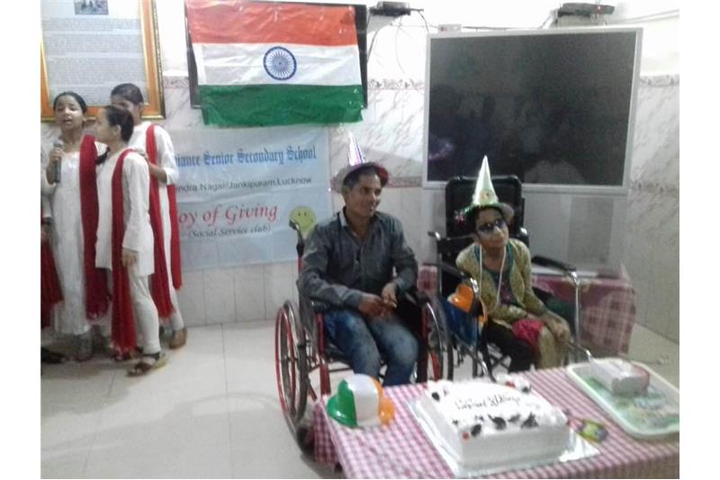 Independence Day Celebrations with the residents of Cheshire Home 