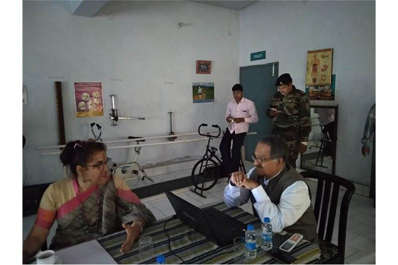  Visit by Mrs Nita Ganguli wife of Lt Gen M Ganguli DG Medical Services