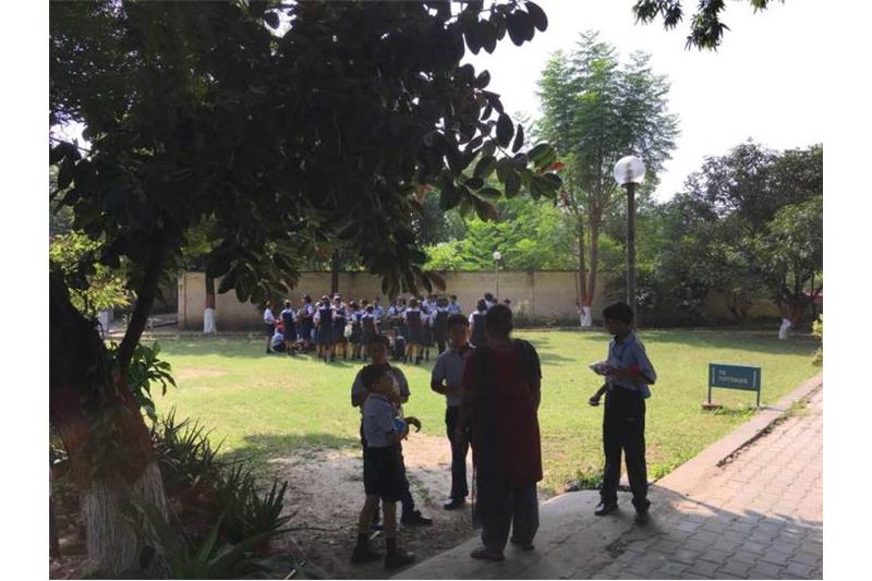 Children from CMS ;mti Nagar Lucknow visited the Cheshire Home 