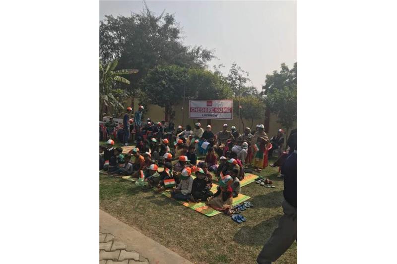 Republic Day celebrations at Cheshire Home Lucknow