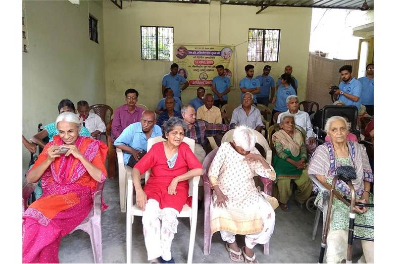 Cultural Program & Donations by Mr.Suresh Patel & BBD Students 12 April 2019