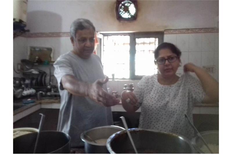 Lunch sponsored by Vivanta by Taj Mr Vikas Yadav at Cheshire Home Lucknow.