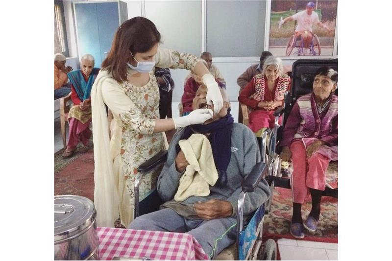 Dr Nikita Sarin at work at Cheshire Home Lucknow. Thank you Nikita.