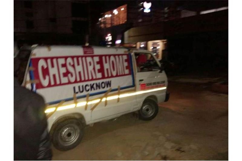 Cheshire Home Lucknow and Robin Hood Army volunteers distributed blankets and clothesCheshire Home Lucknow and Robin Hood Army volunteers distributed blankets and clothes