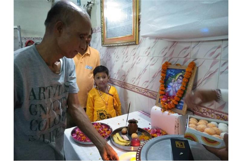 Janamashtami Pooja with Cheshire Home 2019