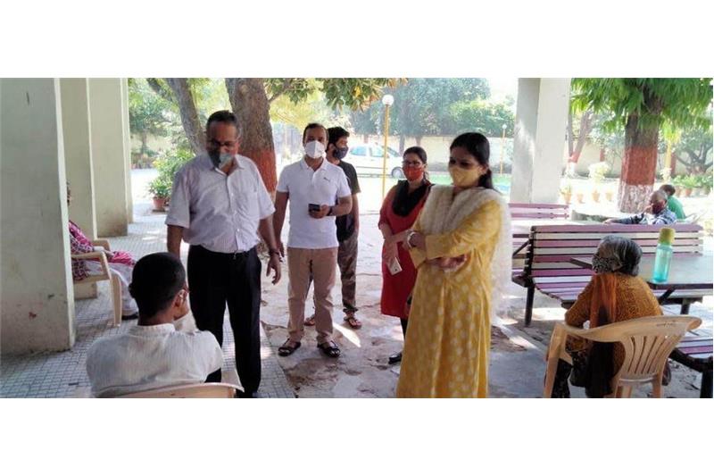 Mrs Aditi Sharma Principal (CMS) Chowk Campus, and Ms. Nava Psychological Counselor visited the Cheshire Home