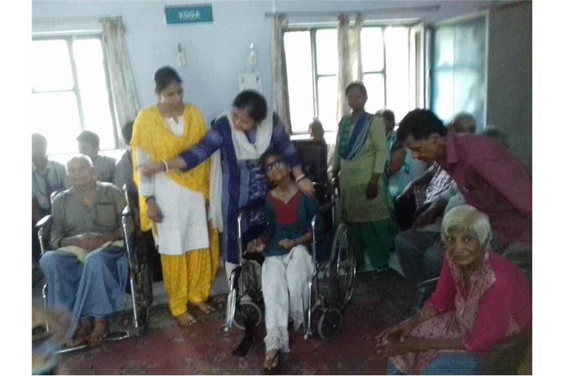 Children from Manipal Public School  visited the Cheshire Home 