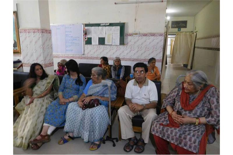 Lunch hosted by Ms Renee Kumar in the honour of her mother in law at Cheshire Home