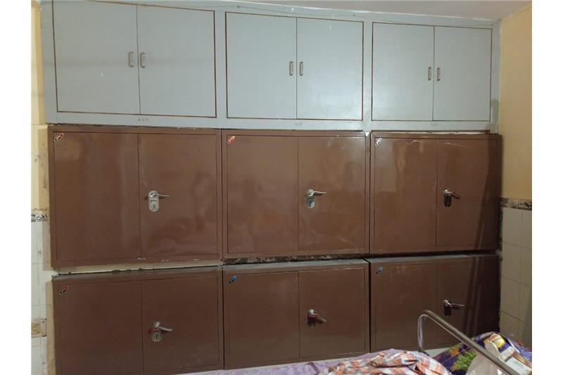 Iron Almirah cupboards in Gents hall 