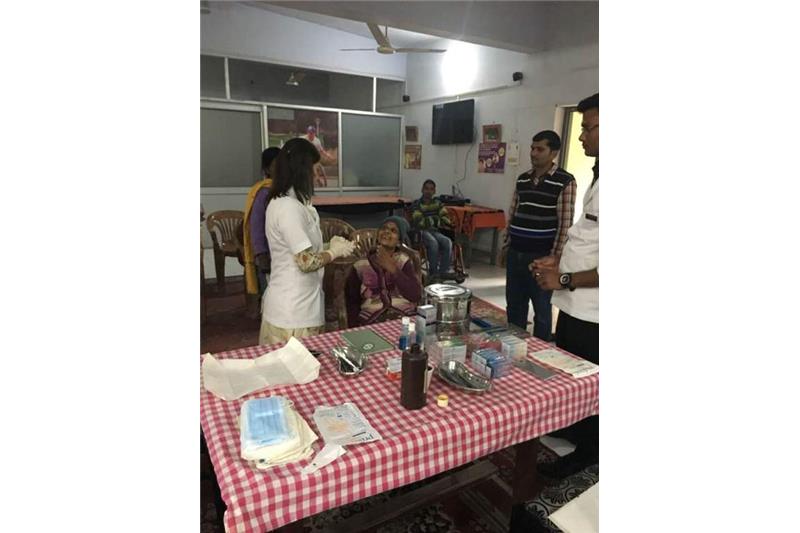 Dr Nikita Sarin Giving Dental Care to our Residents at Cheshire Home