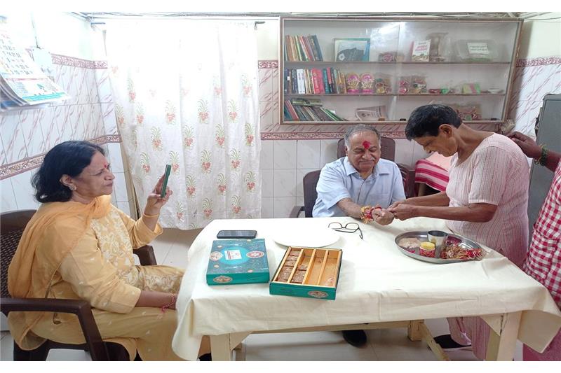 Rakshabandhan has been celebrated at Cheshire Home on 19 Aug  2024