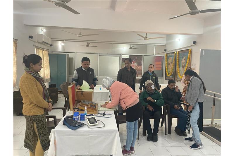 04.01.2024 - Eye Camp was organized by Mansarowar Eye Hospital Lucknow at Cheshire home 
