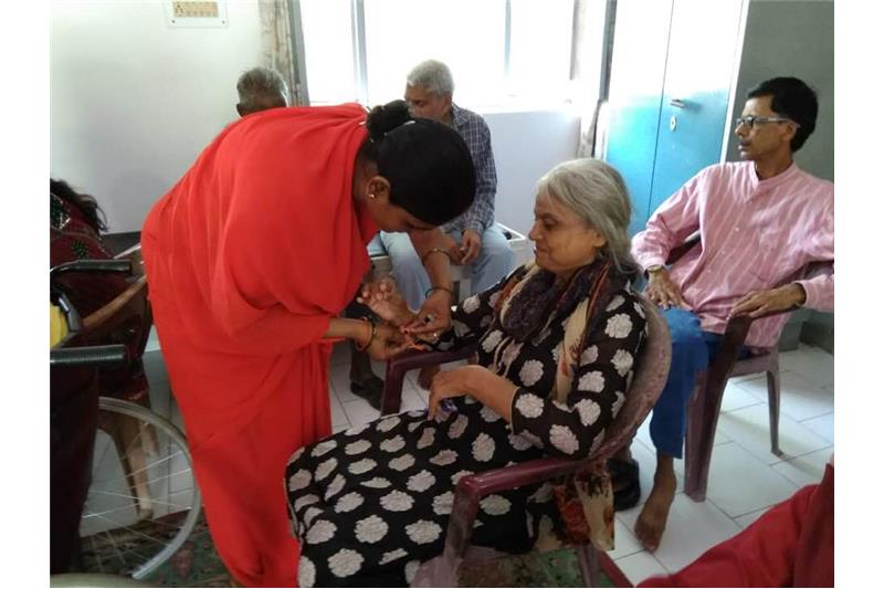 Children from DPS Eldeco celebrated Rakhi with the Residents of Cheshire Home Lucknow.