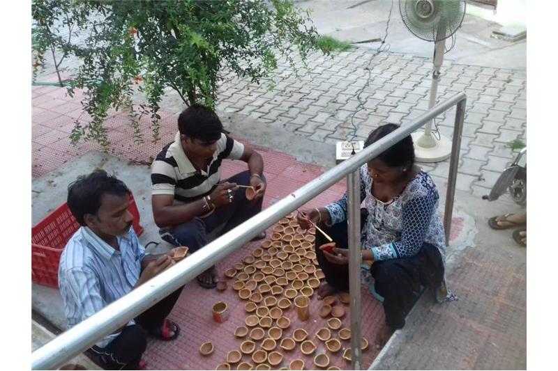 Lunch sponsored by Vivanta by Taj Mr Vikas Yadav at Cheshire Home Lucknow.